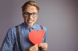 © WavebreakMediaMicro - Geeky hipster covered in kisses