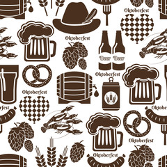 Oktoberfest seamless background pattern