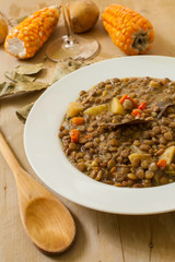 Wall Mural - Lentil and vegetables