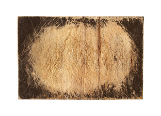 Wall Mural - Wooden cutting board isolated on white background