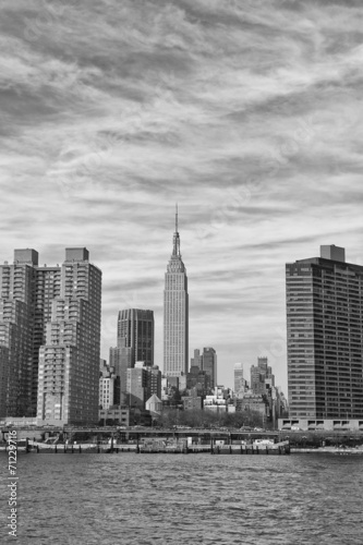 Naklejka samoprzylepna Nowy Jork Manhattan widok od wschodniej rzeki