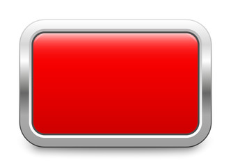 Wall Mural - Red metallic button - rectangular template
