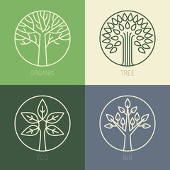 Aufkleber - Vector organic badges