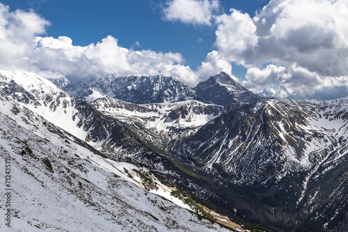 Board z aluminiowym obramowaniem Tatry górskie