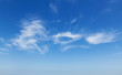 Leinwandbild Motiv Natural blue cloudy sky background photo texture