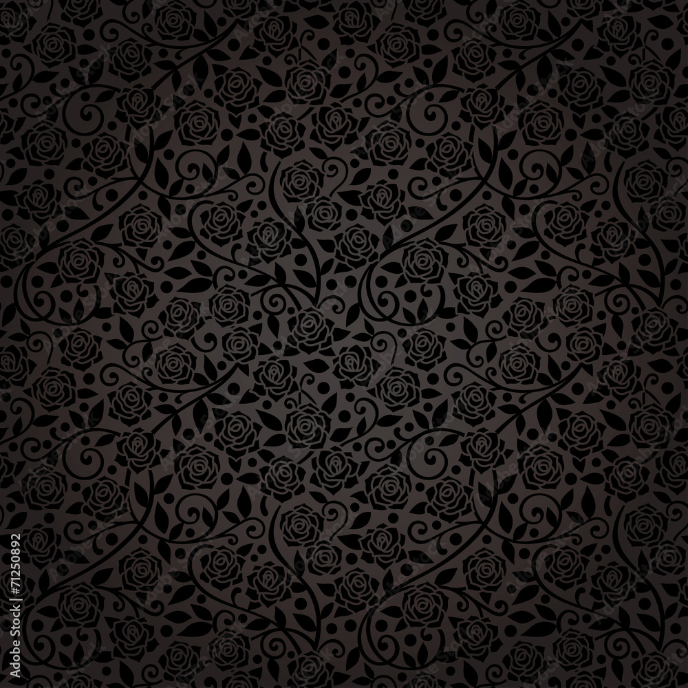 背景ボード　黒薔薇の間 暗い黒いバラ背景。ナチュラ バラ背景。豪華なバラとグリーティング