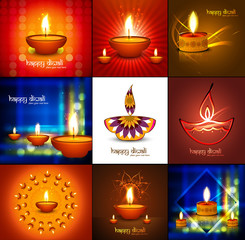 Sticker - beautiful happy diwali 9 collection presentation bright colorful