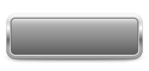 Wall Mural - Long rectangular template - gray metallic button