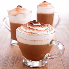 Canvas Print - coffee with cream foam