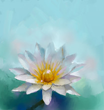 Lotus Oil Painting