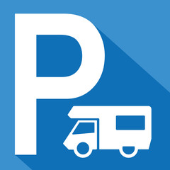 Sticker - Logo parking camping-car.