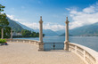 Lake Como seen from the romantic terrace of Villa Melzi