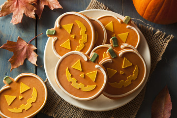 Sticker - Homemade Jack O'lantern Pumpkin Cookie