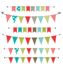 Christmas Banner, Bunting Or Flags