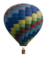 Wall Mural - Hot Air Balloon Against White