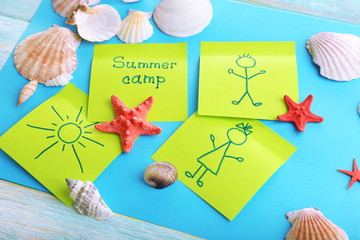 Wall Mural - summer camp concept