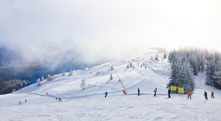 Canvas Print - Ski resort Schladming. Austria