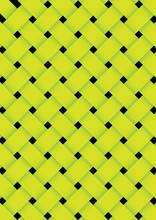 Green Basket Weave Texture Background. Vector Illustration