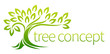 Tree icon concept