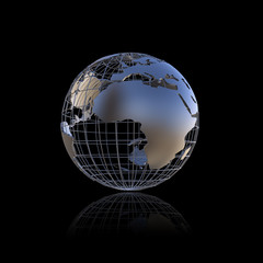 metal earth globe