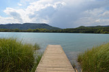 Fototapeta Pomosty - pier on Lake de banyolas