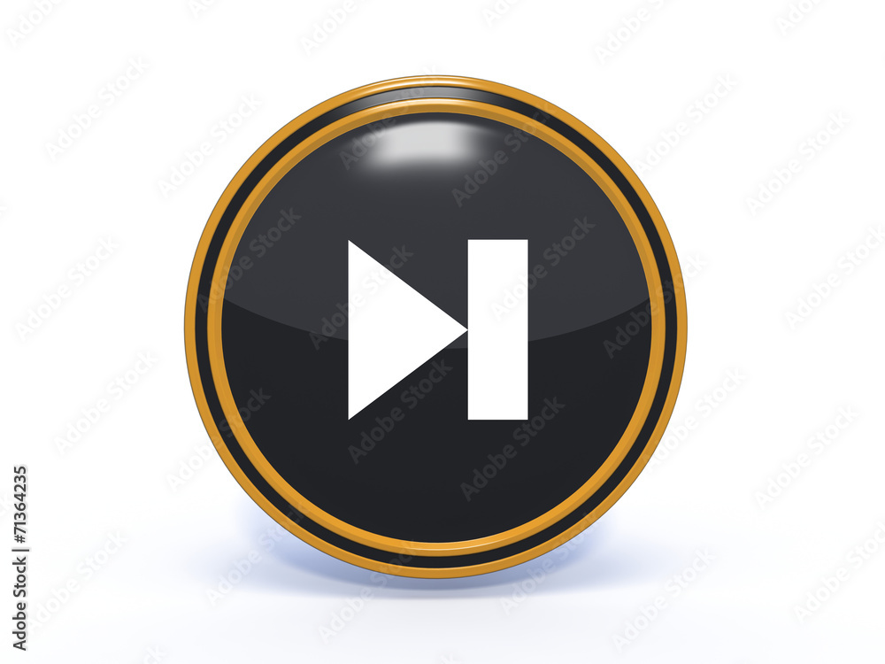 next circular icon on white background