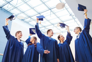 Sticker - group of smiling students in mortarboards