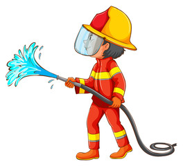 Wall Mural - Fireman