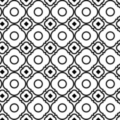 Wall Mural - Black and white geometric Pattern