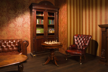 Wall Mural - Classical library room