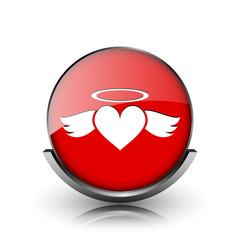 Sticker - Heart angel icon