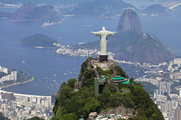Fototapete - Aerial view of Rio de Janeiro