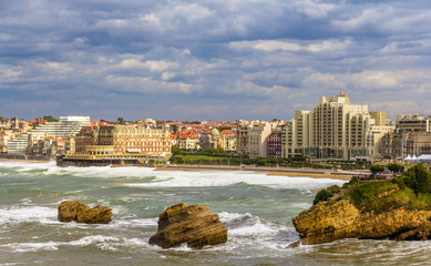 Sticker - View of Biarritz - France, Aquitaine