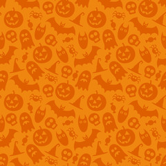 Halloween vector seamless pattern