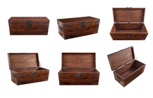 Collage Of Wooden Chest
