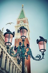 Wall Mural - Lamp on St. Mark's Square, Venice, Italy