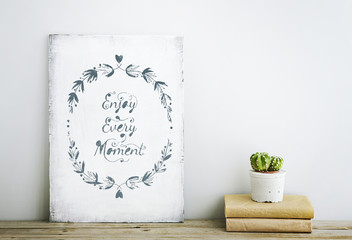 Wall Mural - motivational poster quote ENJOY EVERY MOMENT