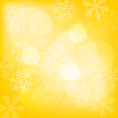 Aufkleber - Abstract yellow christmas background