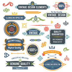 Canvas Print - Vintage design elements