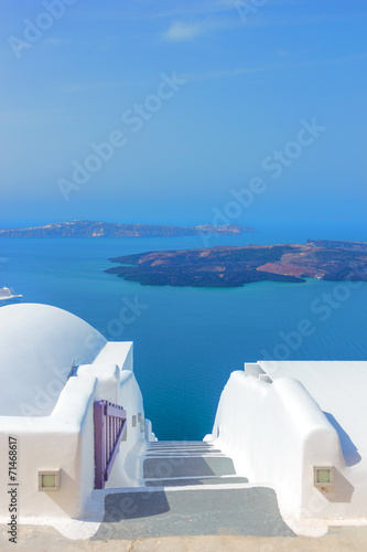 Tapeta ścienna Widok na Oia w santorini
