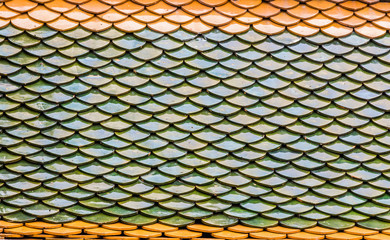 Roof of temple thailand