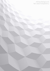 Poster - Abstract perspective background with 3d cubes
