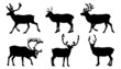 reindeer silhouettes