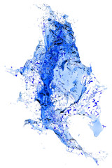 Wall Mural - Abstract blue water splash