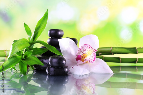 kamienie-spa-galezie-bambusa-i-biala-orchidea