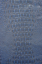 Blue Crocodile Leather Texture Background