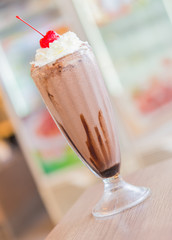 Canvas Print - Chocolate milk shake