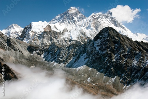 Fotoboard na płycie Widok Everest z gokyo ri