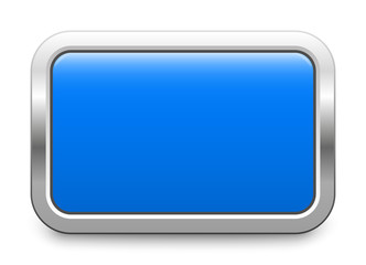 Wall Mural - Rectangular template - blue metallic button