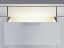 Opened Drawer With Light Inside